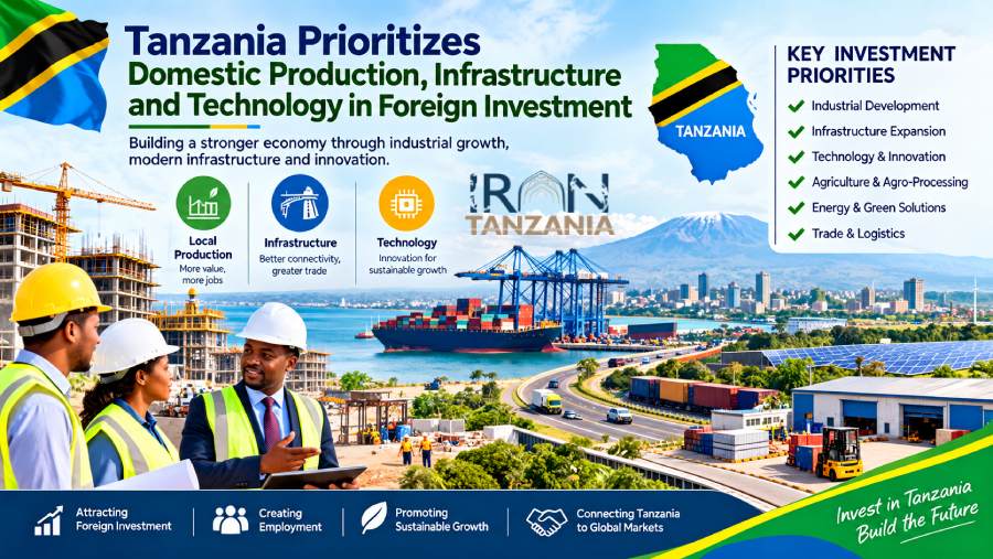 https://www.irantanzania.com/foreign-investment-in-tanzania-focus-on-local-production-infrastructure-and-technology/