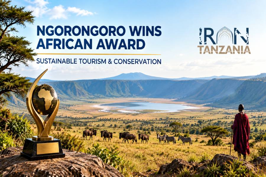 Ngorongoro Conservation Area Wins African Award for Sustainable Tourism and Conservation Management